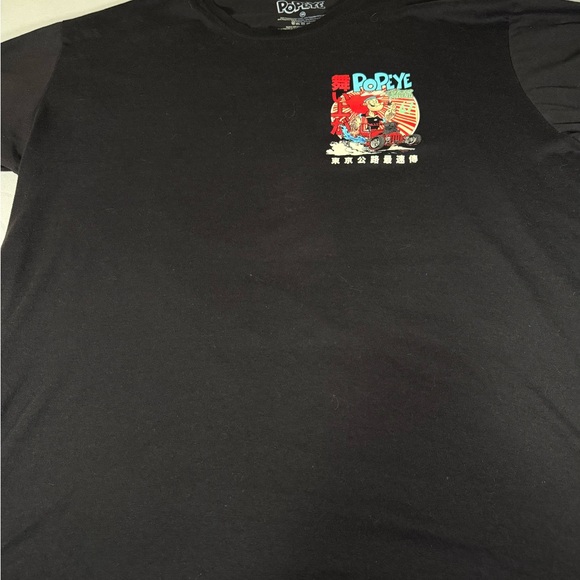 Popeye Tokyo Racing Graphic Tee Black 3XL Large Back Print - Picture 7 of 9